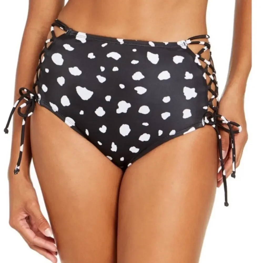 Sundazed COW Spot Stella High Waist Swim Bottom